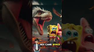 Spongebob and Patrick are afraid of being chased by a scary giant Tirex [upl. by Preiser]