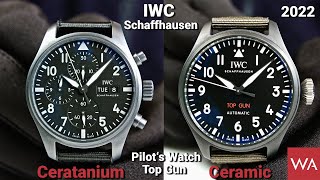 IWC Pilot’s Watch Chronograph 41 Top Gun Ceratanium amp IWC Big Pilot’s Watch 43 Top Gun [upl. by Emile]