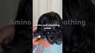 Amino acid smoothing treatment with a trim silkpressandtrimonnaturalhair haircare [upl. by Repsihw]