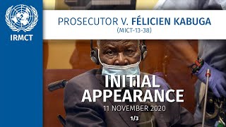 Félicien Kabuga MICT1338 – Initial Appearance – 11 November 2020 13 [upl. by Alfonse966]