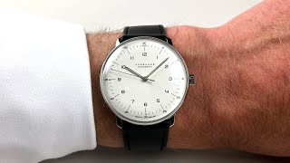 Junghans Max Bill Ref 027350000 steel wristwatch [upl. by Siul60]