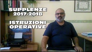 ISTRUZIONI SUPPLENZE 20172018 [upl. by Niabi616]