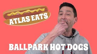 Atlas Eats 14  Ballpark Hot Dogs [upl. by Anomor]