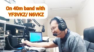 On 40m with YF3VKZN6VKZ  QSO antara Malang  Surabaya [upl. by Ewens]