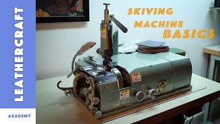 Leather skiving machine Basic settings and sharpening Nippy NP202 [upl. by Valenta]