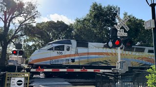 Railroad Crossing Winter Park US  Pedestrian Pathway  Florida [upl. by Assirol]