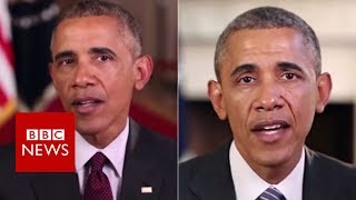 Fake Obama created using AI video tool  BBC News [upl. by Lisette]