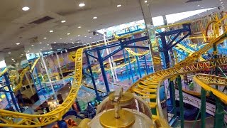 Autosled front seat onride HD POV 60fps Galaxyland Amusement Park [upl. by Nelrsa]