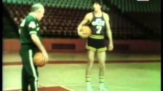 Red on Roundball dribbling drills w Pistol Pete Maravich [upl. by Alejna]