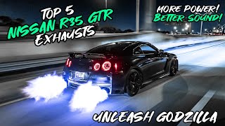 Top 5 Nissan R35 GTR Exhausts [upl. by Charbonnier]