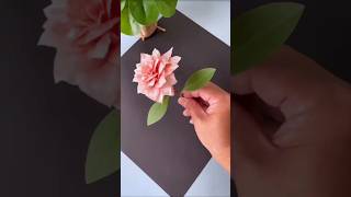 how to make flower with paper easy and simple [upl. by Llenehs]