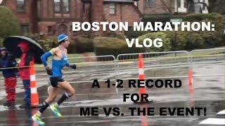 BOSTON MARATHON 2018 a DNF  Sage Canaday OTQ Running Series [upl. by Ralfston188]