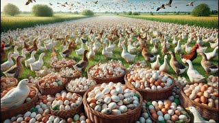 How To Raise And Harvest Hundreds Of Eggs On A Free Range Egg Laying Duck Farm  Egg Laying Ducks [upl. by Dnalyk]