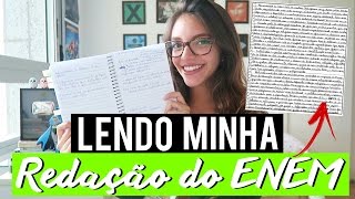 LENDO E COMENTANDO MINHA REDAÇÃO DO ENEM 2016  Débora Aladim [upl. by Nnaed655]