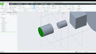 Extrude Remove Material  Variable Depths  Creo Parametric [upl. by Neyuq]