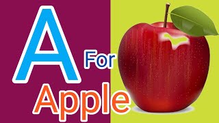 A B C D E F G H I J K L M N O P Q R S T U V W X Y Z ll Phonics Alphabet song abcd ll A for Apple 🍎 [upl. by Bultman]