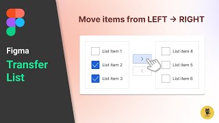 How to create MUI Transfer List using Figma Easy [upl. by Yerahcaz]