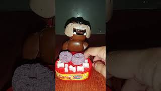 Scary mad dog want yummy sponge crunch asmr shorts [upl. by Garate784]