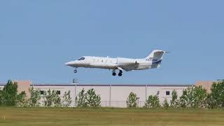 1981 Learjet 35A  Landing  New Century AirCenter JCIKIXD  N403DP [upl. by Otrevire]