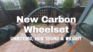 Elite Road Carbon Wheelset Unboxing hub sound and weight [upl. by Reinke]