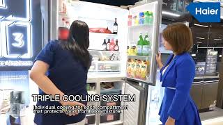 Haier Triple Cooling Refrigerator [upl. by Ardnekal]