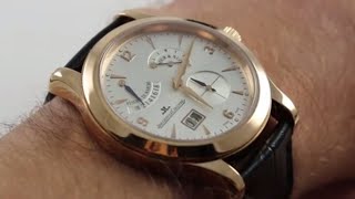 PreOwned JaegerLeCoultre Master Eight Days Q1602420 Luxury Watch Review [upl. by Ymmat]