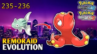 How To Evolve Remoraid Into Octillery In Pokemon Black 2 amp White 2  Unova Pokedex [upl. by Morganne]