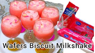 How To Make Wafers MilkshakeWafers Biscuit Milkshake Only for 2 Ingredients Sharfi Home kitchen [upl. by Amye]