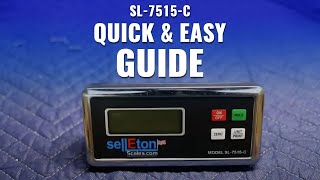 SL7515C Indicator Factory Reset Demonstration  Selleton Scales [upl. by Meehsar]