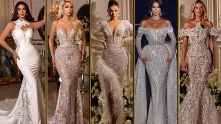 100 Most Beautiful amp Stylish Wedding Dresses for 2024  Stunning Wedding Gowns [upl. by Ahsiuqram]