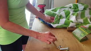 How To Put a Grommet On a Towel [upl. by Harbird]