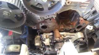 Last VR4 Built  Timing Belt Tensioner and Water Pump Removal [upl. by Oicanata]