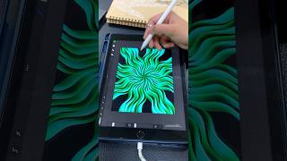 💚🩵💚✨ beautiful art satisfying procreate youtubeshorts drawing mandalaart [upl. by Aniale]