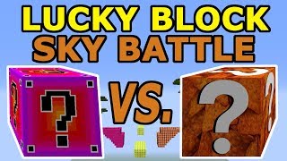 Minecraft Fade Lucky Block Vs Doritos Lucky Block SKY BATTLE  Doritos Blaze PUNISHMENT [upl. by Einamrej101]