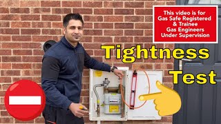 Trainee Plumber  Tightness Test Gas  Meter Checks [upl. by Emse315]