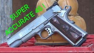 TACKDRIVER Accuracy from a MAN SIZED 1911 in 45 ACP [upl. by Royce]