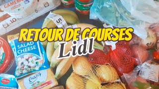 Vlog  retour de courses Lidl avec les prix courses dappoint amp menu de la semaine [upl. by Celina]