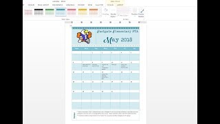 How to easily make a custom calendar using MS Word and templates [upl. by Bille]