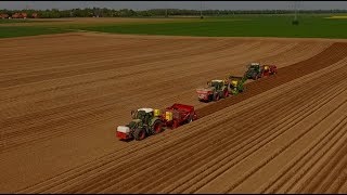 Kartoffeln pflanzen 2018  3 Pflanzmaschinen auf einem Feld  Fendt  Grimme  AVR [upl. by Yendahc]