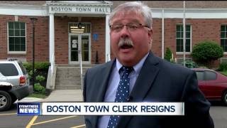 Boston Town clerk resigns [upl. by Enail]