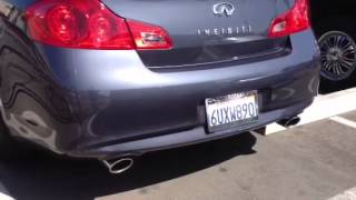 2012 Infiniti G25 Resonator Delete [upl. by Anivas215]