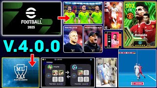 eFootball™ 2025 Is Here 😍🔥 New Ambassadors Packs Refree Master League amp Manager In eFootball [upl. by Nerat]