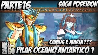 Cavaleiros do Zodíaco Bravos Soldados  PS3  Parte 16  Poseidon  Pilar do Oceano Antartico 1 [upl. by Ecirtam]