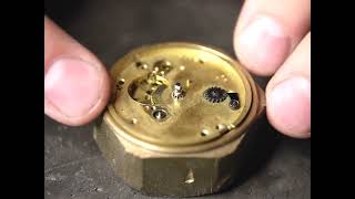 Removing a Fusee Chain from an English Pocket Watch Movement [upl. by Luttrell]