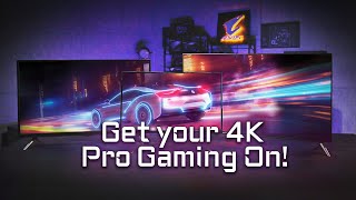 次世代 AORUS 4K ゲーミング・ディスプレイ YouTube 字幕あり [upl. by Annhej]