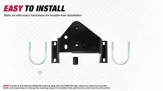 RS62101 Front Track Bar Relocation Bracket  Rancho Suspension [upl. by Kcaj]