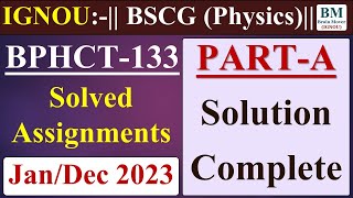 BPHCT 133 Solved Assignment 2023  BPHCT 133 Assignment Solution 2023  June  Dec 2023  IGNOU [upl. by Andrus]