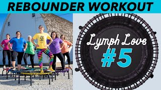 Lymph Love 5 Rebounder HIIT Workout To The Beat 10 Minutes [upl. by Shellie285]