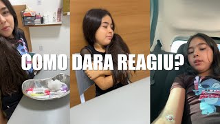 Você já viu a coragem de uma futura estrela Como será que a Dara reagiu no seu exame de sangue [upl. by Dyolf719]