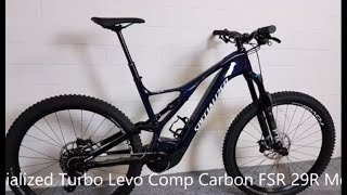 Specialized Turbo Levo Comp Carbon FSR 29R Mens Brose Intube 500WH Elektro Fahrrad 2019 Rot und Blau [upl. by Avalsorim994]